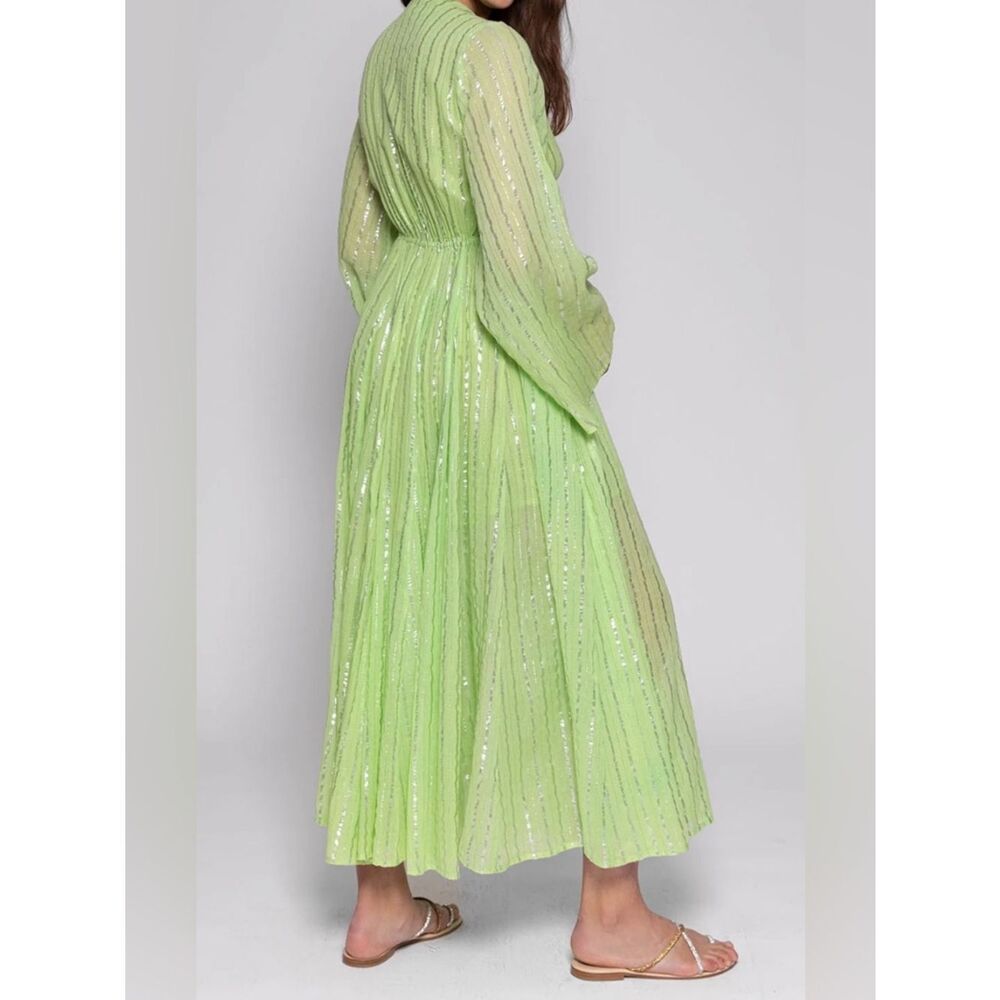 Sundress MAUD LONG DRESS ATHENE LIME NWT Size XS/S Tall - Picture 2 of 16